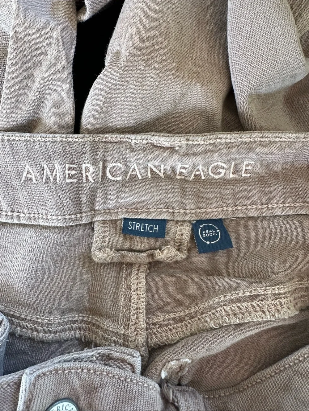 American Eagle Outfitters Wide-Leg Utility Pants in Light Taupe Size 6